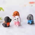 thumbnail image 5 of Joernso 1/4Pcs Cute Scarf Dog Puppy Miniature Doll Model Landscape Furnishing Home Decor, 5 of 8