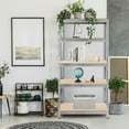 thumbnail image 5 of Costway 4 PCS 5-Tier Metal Storage Shelves 73'' Garage Rack W/Adjustable Shelves Silver, 5 of 10