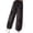 Black, variant on Cute Womens Wide Leg Pants Tie Knot Drawstring Elastic Waist Ankle Travel Pants Summer Beach Vacation Boho Outfits