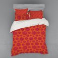 thumbnail image 2 of Ambesonne Modern Bedding Set 3 Pcs, Bold Line Flowers, Twin, Scarlet and Maroon, 2 of 3