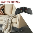 thumbnail image 4 of Uxcell Metal Furniture Legs Triangle Furniture Feet DIY Replacement Leg Modern Style Black, 4 of 5