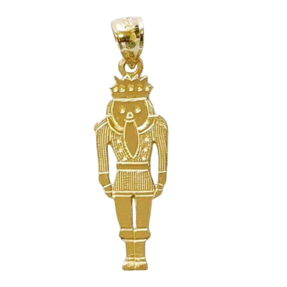 14K Yellow Gold Nutcracker Pendant