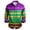 Z-Purple1, variant on CONZONE Men's Buttons Down Shirts Long Sleeve Mardi Gras Shirts For Men Trendy Carnival Skeleton Graphic Lapel Soft Lightweight Tops