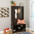 thumbnail image 3 of Prepac Espresso Wide Hall Tree and Bench with Shoe Storage, 3 of 12