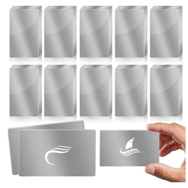 100pcs Metal Engraving Blank Color Aluminum Sheets Laser Engraving A