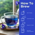 thumbnail image 5 of BLUE TEA - Butterfly Pea Flower - 30 Pyramid Tea Bags | CAFFEINE-FREE - Premium Tin Pack, 5 of 6