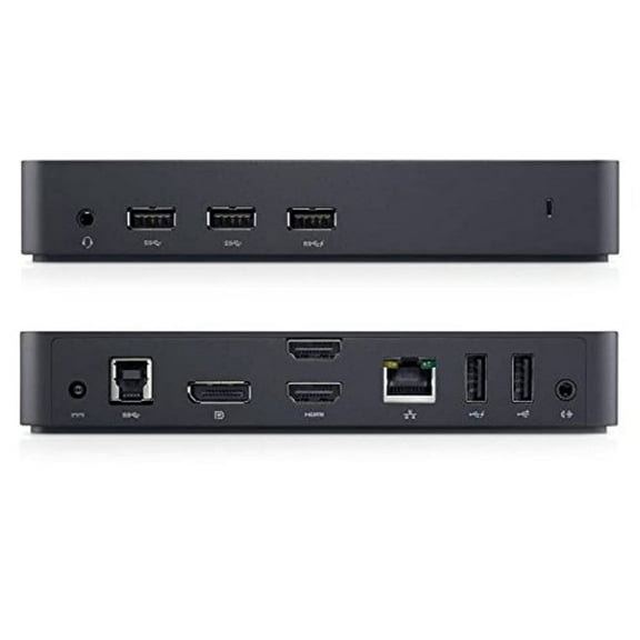 Dell USB 3.0 Ultra HD/4K Triple Display Docking Station (D3100), Black