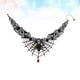 thumbnail image 4 of KAKOWELY Collar de calavera con colgante de araña y gota de sangre, accesorio para fiesta de Halloween, 4 of 4