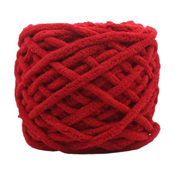 Fiudx Hilo Tejido a Mano, Diseño Grueso de Barra de Hielo, Hilo de Crochet Suave y Brillante, Manualidades para Bufandas y Suéteres, Versátil para Accesorios y Decoración Del Hogar, Rollo de 100 G y