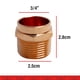 thumbnail image 3 of Kit De 4 Conectores Rosca Exterior Cobre 3/4" Cnx COCRE19, 3 of 6