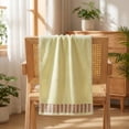 thumbnail image 5 of Solid-colored Piano Keys-edge Towel, Soft Water-absorbent Quick-drying Towel, for Bathroom Restroom Hotel Travel Camping Face Wash Wet Hair Wipe, 5 of 6