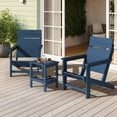 thumbnail image 6 of FUNDAZE HDPE Oversized Adirondack Chair, Outdoor Patio Lawn Chairs, Outside HDPE Chairs with Solid Slat Backrest for Lawn, Yard & Poolside, Navy Blue, 6 of 8