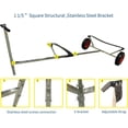 thumbnail image 2 of Stainless Steel Boat Launching Dolly for Inflatable with 16” Wheels Hand Trailer, 2 of 2