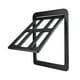 thumbnail image 1 of Puerta con puerta para gatos, puerta para mascotas para perros, para interior y exterior, puerta con mosquitera. Negro, 1 of 9