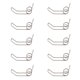 thumbnail image 3 of 10pcs Trumpet Watergate Key Springs Drain Clique Trumpet Accesorios (Plata), 3 of 7