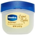 Vaseline Lip Therapy Lip Balm, Creme Brulee, Travel Size 0.25 oz ...