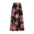 thumbnail image 5 of WXLWZYWL Boho Maxi Skirts for Women Plus Size Trendy Fall 2024 Long Beach Skirts High Waisted Floral Renaissance Skirt with Pockets, 5 of 5