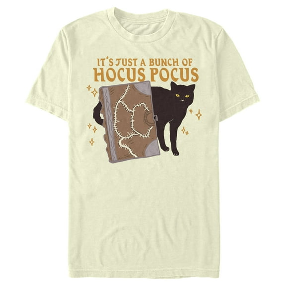 Men's Hocus Pocus Binx Spellbook Graphic Tee Beige Medium