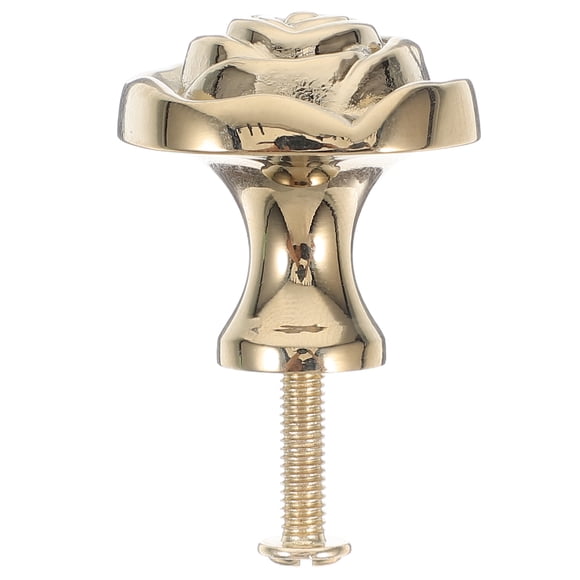 OULII Decorative Cabinet Knobs Copper Knobs Round Golden Knob For Wardrobe 1Pcs