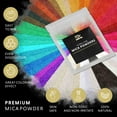 thumbnail image 5 of Mica Powder for Epoxy Resin - Pigment Powder for Nails Polish, Soap Dye, Epoxy, Slime & Candle Dye - Chameleon Mica Powder, Lip Gloss, Eye Shadow, Bath Bombs - Mica Pigment Powder 52 Colors Set, 5 of 7