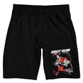 thumbnail image 5 of Harley Quinn XOXO Harley Men's Black Sleep Pajama Shorts-Small, 5 of 7