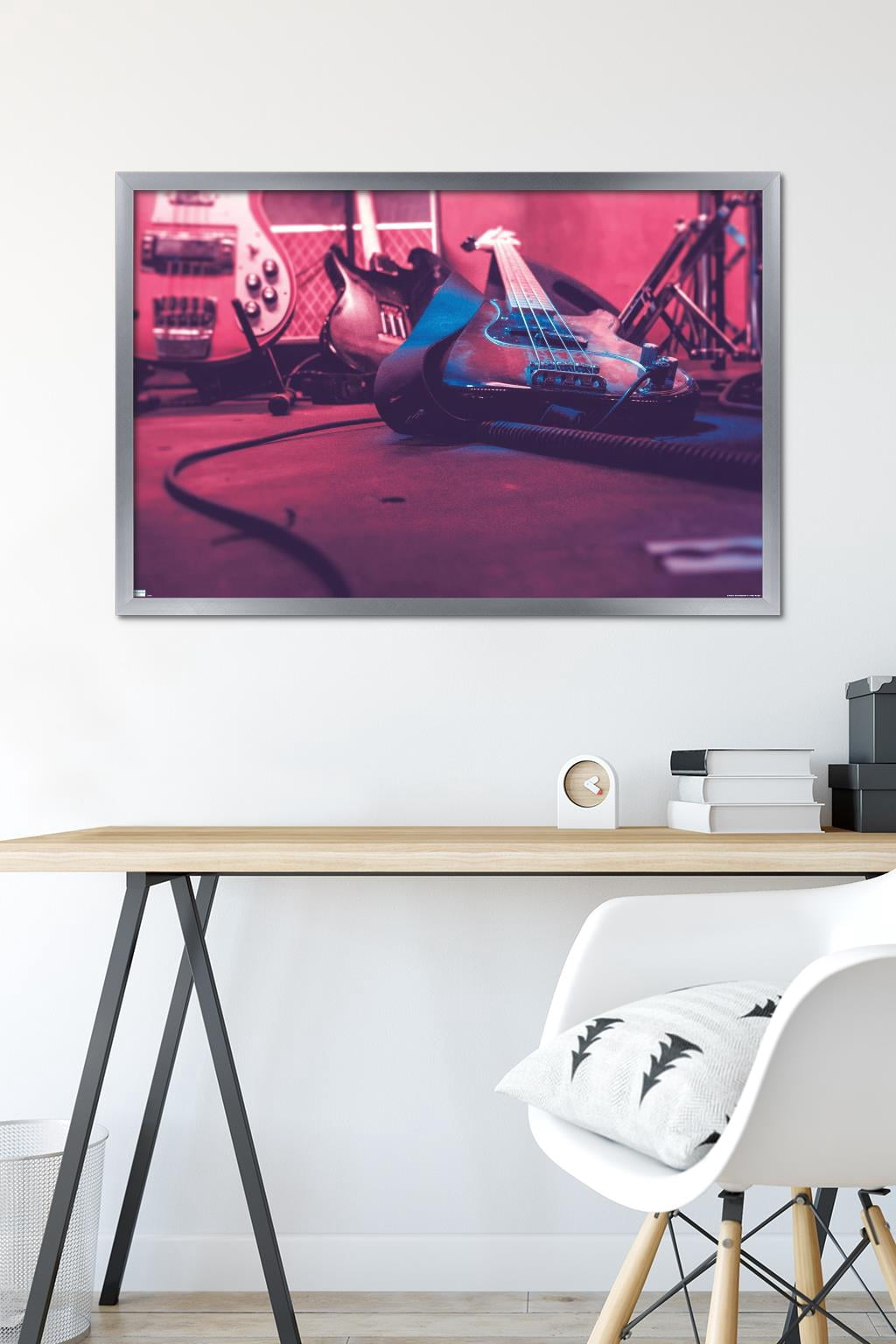 Guitar Close-Up Wall Poster, 22.375" x 34" Framed