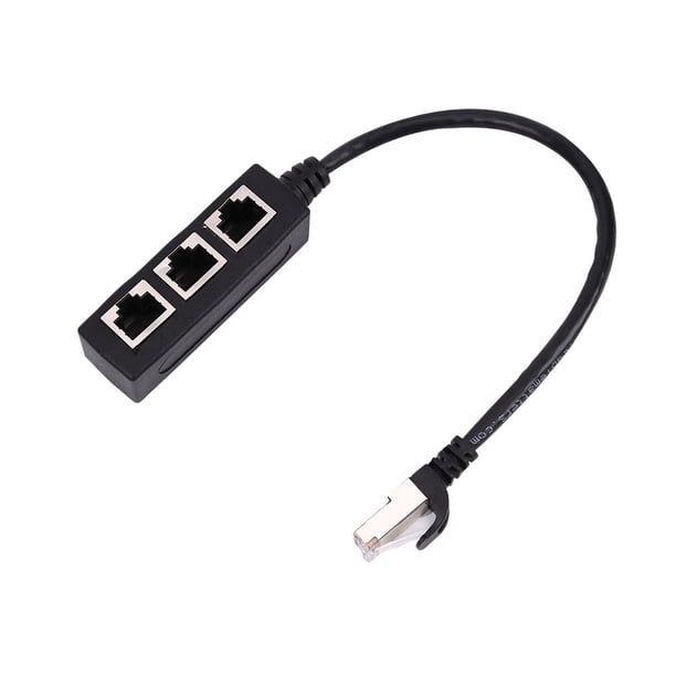 1 a 3 RJ45 Cable divisor Ethernet Super Cat5 Cat5e Cat6 Cat7 JShteea El nuevo