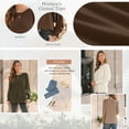 thumbnail image 3 of SUNBS Long Sleeve Shirts for Women Pleated Crewneck Fall Winter Casual Blouses, Sizes S-3XL, 3 of 7