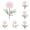 B, variant on Artificial Chrysanthemum Flowers Pick Pom Pom Blooms Stems for Wedding Centerpieces Home Spring Floral Arrangements and Event Decor