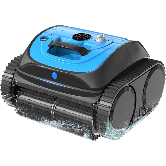 Restored WINNY POOL CLEANER C1 Cordless Robotic Pool Vacuum, Black, Cleans Pools Up to 1,600 Sq.Ft in 2.5 Hours, Plastic Material (Refurbished)