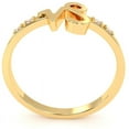 thumbnail image 3 of Capricorn Zodiac Sign Diamond Ring In Solid 14k Yellow Gold, 3 of 6