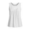 thumbnail image 6 of Hxlamzoo Women's Sleeveless Cami with Ruffle, Solid, Casual Summer Top, 6 of 6