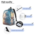 thumbnail image 4 of Yiaed Cute Cloud Cat Print Backpack, Premium Laptop Backpack, Travel Backpack for Women, Lightweight Backpacks, Comfortable Back Pack-Medium, 4 of 7