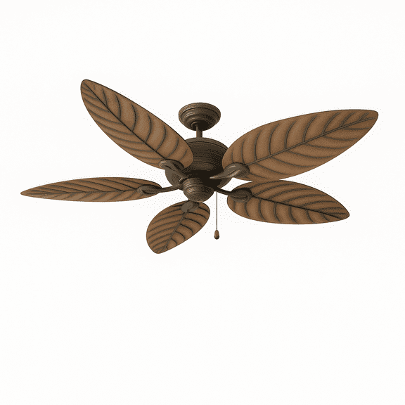 Design House Martinique 52" Oil Rubbed Bronze Indoor/Outdoor Ceiling Fan with Leaf Blades
