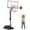 Red, variant on NEDYO Portable Basketball Hoop for Kids, 3.9-8.5 ft Height Adjustable Basketball Goal with HDPE Backboard and Weighted Base, Indoor & Outdoor Use