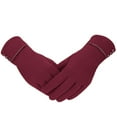 thumbnail image 4 of 2 Pairs Womens Touchscreen Gloves Winter Warm Thermal Soft Lined Thick Texting Gloves Windproof Driving Gloves for Ladies Girls, 4 of 9