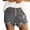 *Gray, variant on VBVC Women's Button Fly Distressed Denim Shorts,Ripped Frayed Hem Jean Shorts For Women,Ladies High Waist Stretchy Shorts with Pockets,Black,XXS-3XL