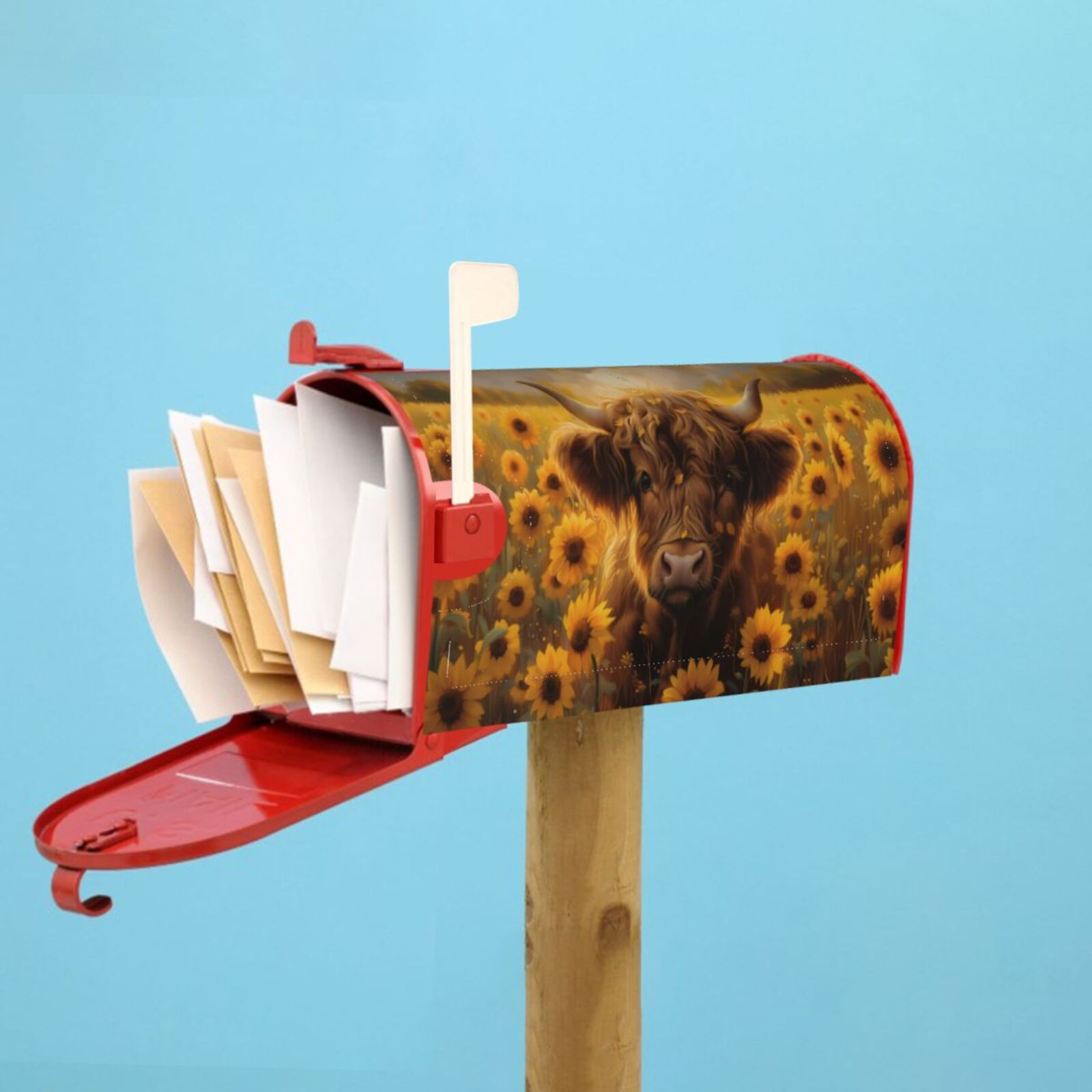 Kdxio Magnetic Mailbox Cover 25.5x21 in Mailbox Cover Outdoor Decoration Holiday Mailbox Covers for Home Garden Yard-25.5x21 in