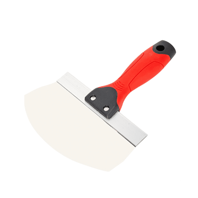 2PCS Bucket Scoop for Drywall, Plaster Stainless Steel Bucket Scoop - 6.5 Inch Curved Contoured Blade for Paint, Mortar