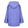 thumbnail image 4 of Patlollav Womens Plus Size Solid Color Pocket Recreational Long Sleeve Tops, 4 of 6