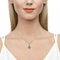 thumbnail image 3 of Long necklace new Christmas tree emerald women's style pendant,Gift box Xmas, 3 of 5