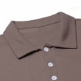thumbnail image 7 of FchengtaiS Men's Long Sleeve Golf Shirts Waffle Knit Button Textured Pullovers Casual Business Collared Tops, 7 of 7