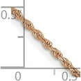 thumbnail image 4 of Solid 14K Rose Gold 1.7mm Diamond-cut Rope with Lobster Lock Anklet - 9" Bracelet, 4 of 8