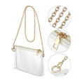 thumbnail image 4 of Lava Clear Purse for Women Stadium Approved Clear Crossbody Bag with Zipper See Through Clutch Shoulder Bag for Concert Sports Events Gold, 4 of 9