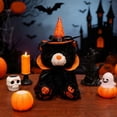 thumbnail image 3 of WYBXZ Black Pumpkin Bear Plush, 11.81IN Stuffed Animal for Halloween, Soft Lint-Free Plush, Spooky Cute Fall Decorative Pillow Toy, 3 of 7