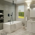 thumbnail image 2 of Boyel Living 10 in. Ceiling Mount Handheld Shower Luxury Shower System Single-Handle 1-Spray Tub and Shower Faucet with Fixed Shower Head in Matte Black (Valve Included), 2 of 9
