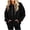 Black, variant on AKOEE Womens Oversized Hoodie with Pockets Plain Hooded Sweatshirts Casual Drawstring Long Sleeve Pullovers (XL, Purple)