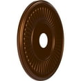 thumbnail image 2 of Ekena Millwork 19"OD x 3 1/2"ID x 1"P Berkshire Thermoformed PVC Ceiling Medallion (Fits Canopies up to 8 3/8"), Metallic Dark Copper, 2 of 10