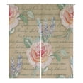 thumbnail image 1 of ABPHQTO Rosas rosas con lavanda japonés Noren cortina puerta ventana tratamiento cortinas 85x150 cm, 1 of 1