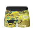 thumbnail image 2 of Ropa interior para hombre, bóxer de seda con diseño de gatos de batalla, calzoncillos para hombre, bragas para hombre, bóxers cortos, 2 of 5